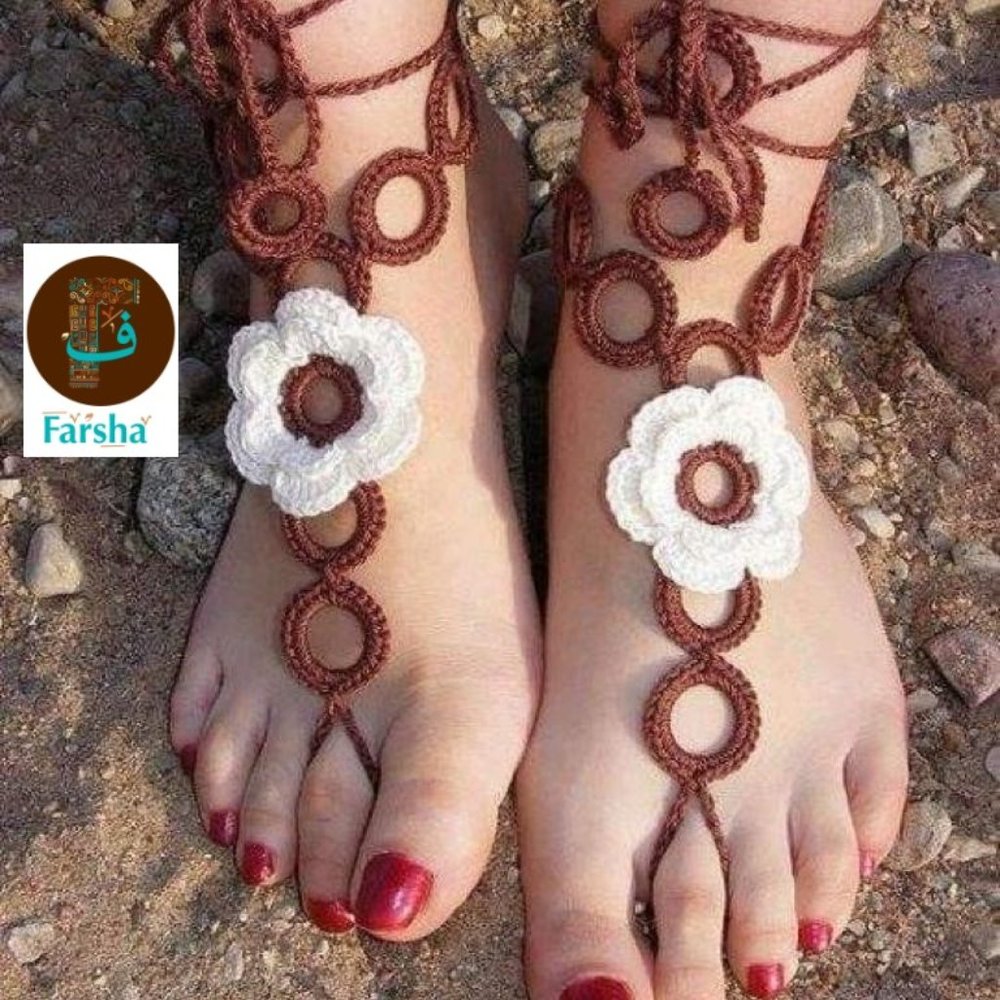 Crochet anklets